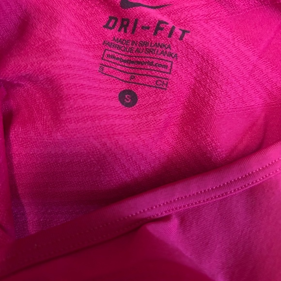 Nike Dri Fit * Woman Training Racerback Tank Top HI Rez Pink * Size Small. - Picture 10 of 10